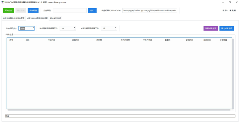 域名WHOIS监控