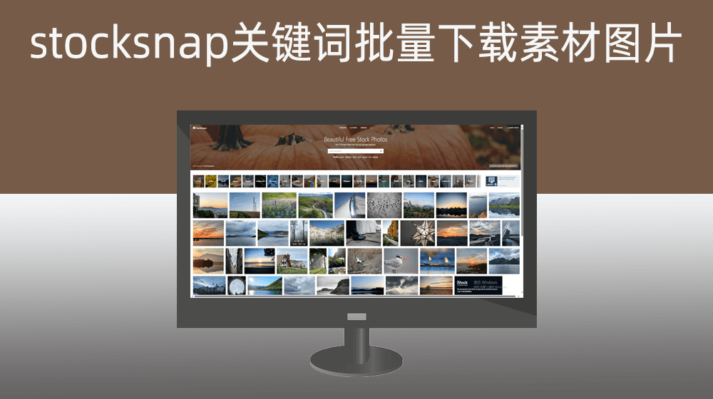 根据多个关键词批量从stocksnap.io实施【图片批量下载】